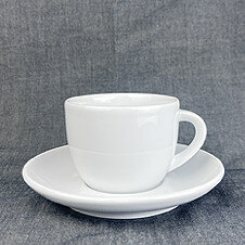 18-teiliges Cappuccino-Tassen-Set Italia – Porzellan, Weiß, 280 Ml, Mit Untertasse, Spülmaschinenfest, Ideal Für Gastro & Privat Italia Tasse Weiß