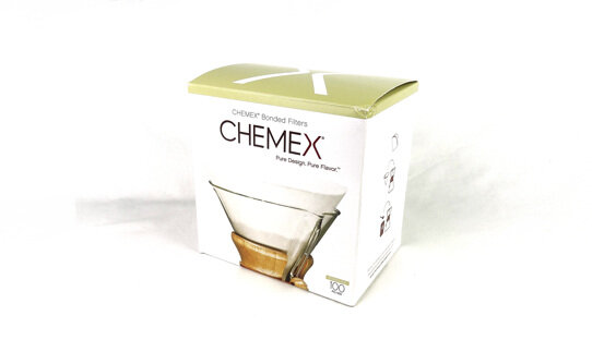 Chemex Papierfilter weiß & gefaltet-rund für die große Chemex | FC-100 | 6/8/10 Tassen