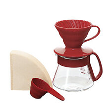 Hario Hand-Kaffeefilter Set basic | V60 Coffee Server Set...