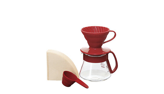 Hario Hand-Kaffeefilter Set basic | V60 Coffee Server Set | 2 Farben | Made in Japan