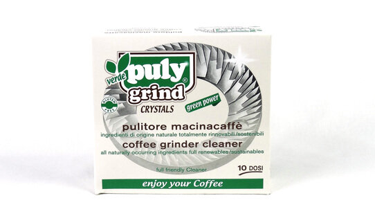 Bio-Reiniger für Kaffeemühlen | glutenfrei | Puly Grind Crystals | 10 x 15gr | Pulitore Macinacaffè | Made in Italy