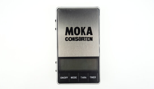 Moka Consorten Kleine digitale Kaffeewaage mit Timer | für Espresso und Filter | Moka Barista
