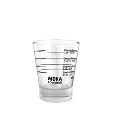 Italienisches Espresso Shotglas »Moka Consorten« | spülmaschinentauglich | Bicchiere dosatore | Made in Italy