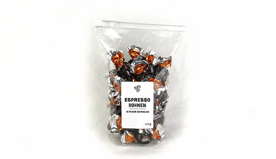 Espresso-Bohnen in dunkler Schokolade | 100 gr | Kofli von Zàini | Made in Italy