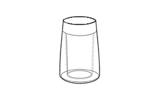 Original-Ersatzteil: Mahlgutbehälter transparent für Hario Mini-Slim und Mini-Slim +