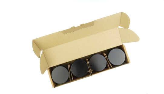 Original-Ersatzteil: Mahlgutbehälter transparent plus Deckel (4er Pack) für Comandante Hand-Kaffeemühle C40 | MK3 und MK4