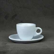 Dickwandige (8 mm) Espresso-Tasse »Portofino« | weiss | Nuova Point (55 ml)