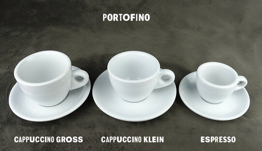 Dickwandige Cappuccino-Tasse »Portofino« | weiss | Nuova Point