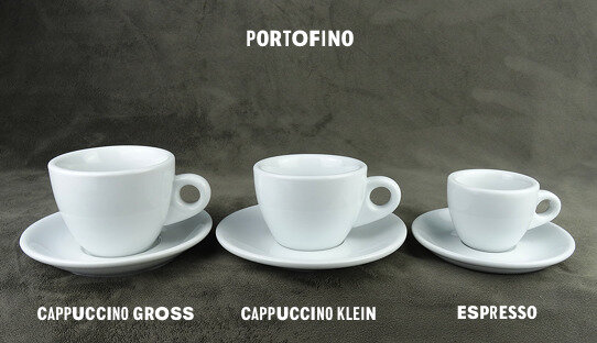 Dickwandige Cappuccino-Tasse »Portofino« | weiss | Nuova Point (190 ml)