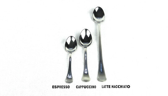 Motta Espressolöffel | Edelstahl | Cucchiaino espresso | Made in Italy | Box 6 Stück
