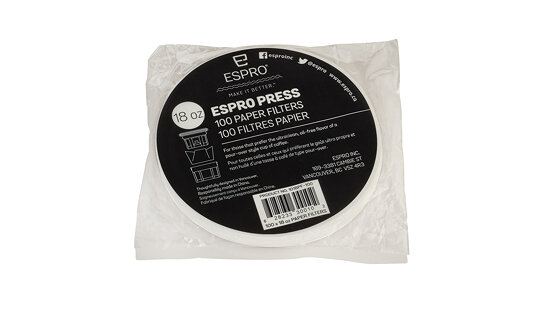 Original-Ersatzteil: Kaffee-Papierfilter für Espro P3 & P5 & P7 | 100 Stk | French Press | 0,53 l