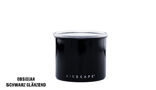 AirScape Aufbewahrungsdose | Classic | Edelstahl | metallic, schwarz, weiss, rot, moka | 250 oder 500 gr | Planetary Design