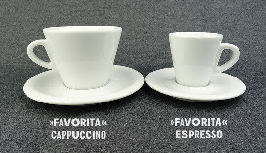 Espresso-Tasse »Favorita« | weiss | Made in Italy | Ancap (max. 70 ml)