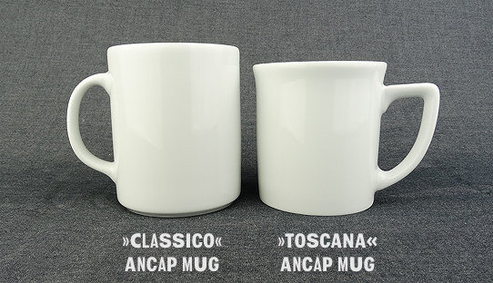 Becher Mug | Porzellan | »Classico« | weiss | Made in Italy | Ancap (310 ml)