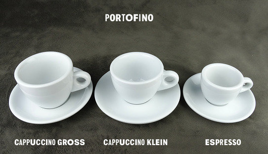 2. Wahl: Cappuccino-Tasse »Portofino« | klein & dickwandig | Nuova Point (145 ml)