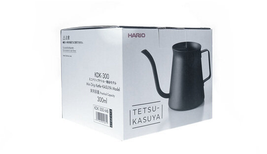 World Brewers Cup Mini-Aufguss-Wasserkessel | Hario + Tetsu-Kasuya | 300 ml | V60 Serie | schwarz