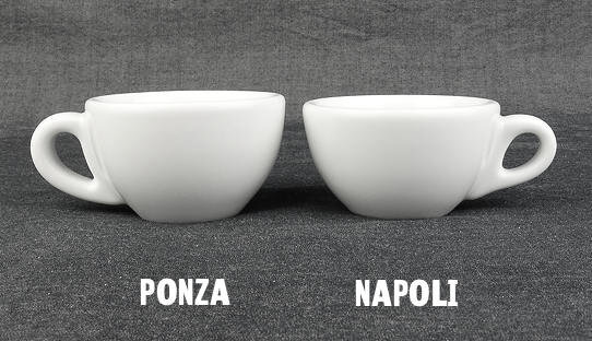 Dickwandige Espresso-Tasse »Napoli« | mit Füllmengen-Markierung | weiss | Made in Italy | Ancap (max. 65 ml)