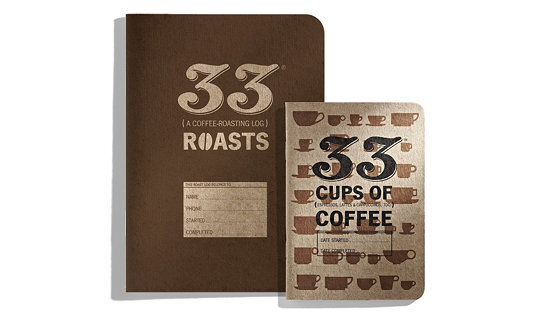 Notizheft Logbuch für Kaffee-Röstungen | »33 roasts« | Dave Selden | Made in USA
