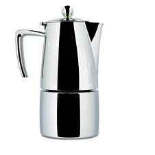 Hochqualitativer Espressokocher Ilsa »Slancio« massiver Edelstahl glänzend | 6 Tassen (350 ml)