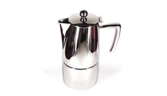 Hochqualitativer Espressokocher Ilsa »Slancio« massiver Edelstahl glänzend | 6 Tassen (350 ml)