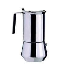 Espressokocher Ilsa »Turbo Express« massiver Edelstahl glänzend | nicht für Induktion | 1 Tasse (100 ml) | Nicht für Induktionsherd geeignet