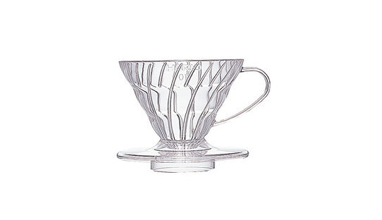 Hario Hand-Kaffeefilter Kunststoff 02 | transparent | 1-4 Tassen