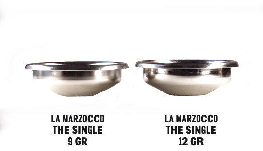 IMS The single | Das Einfach-Sieb mit innovativem Zuschnitt | La Marzocco | Edelstahl | ridgeless | ø 58 mm | 2 Grössen | Made in Italy