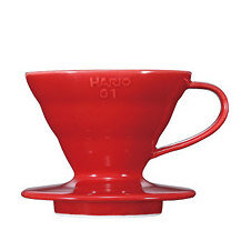 Hario Hand-Kaffeefilter | V60 Dripper 01 | Keramik | rot