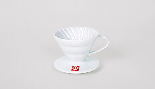 Hario Hand-Kaffeefilter | V60 Dripper 02 | Keramik | weiß | 1-4 Tassen