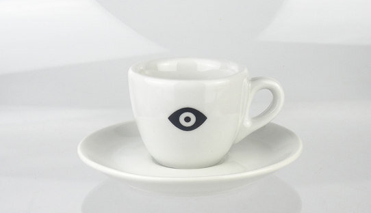 Edition Spiekermann | Espresso-Tasse mit Icon »Wirf ein Auge drauf«