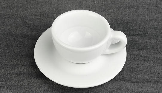 Dickwandige Espresso-Tasse »Ponza« | mit Füllmengen-Markierung | weiss | Made in Italy | Ancap | max 65 ml