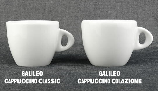Cappuccino-Tasse »Galileo Colazione« | weiss | Made in Italy | Ancap | max 220 ml