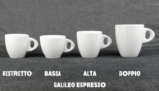 Dickwandige Espresso-Tasse »Galileo alta« | weiss | Made in Italy | Ancap | max 80 ml