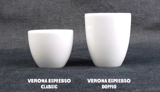 Henkellose Espresso-Tasse »Verona classic« | weiss | Made in Italy | Ancap (max. 75 ml)