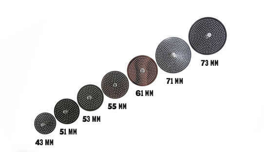 Reduktionsfilter für Espressokocher | Ilsa, Bialetti, Ancap, Alessi und Vantava | 9 Grössen