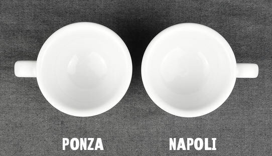 2. Wahl: Dickwandige Espresso-Tasse »Ponza« | mit Füllmengen-Markierung | weiss | Made in Italy | Ancap | max 65 ml