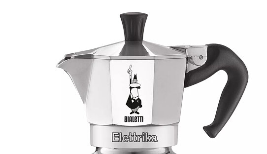 Neues Modell | Bialetti | elektrischer Espressokocher | Aluminium | 2 Tassen | 90 ml | Moka Elettrika