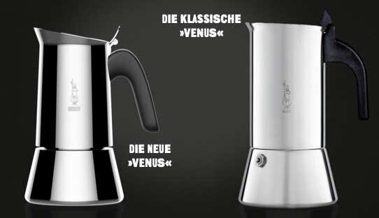 Bialetti Espressokocher »Venus« nuova | Edelstahl | 4 Tassen | 170 ml | für alle Herdarten