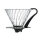 Hario Hand-Kaffeefilter | V60 Dripper 02 VDG | Glas | 1-4 Tassen | Made in Japan | schwarzer Griff