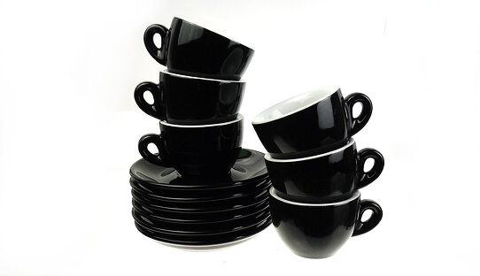Extra dickwandige Espresso-Tasse »Sorrento« | schwarz