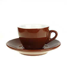 2. Wahl: Mittelbraune dickwandige Cappuccino-Tasse...
