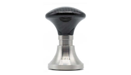 Limitierte Edition: Premium-Tamper | Hauck S-Tamper | V5 UFO | ø 58,4 mm | dynamometrisch | 18 kg-Druckpunkt | Carbon black | Handmade in Austria