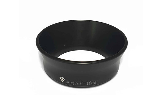 Asso Espresso Dosing Trichter | Passend für 54 mm und 58 / 58,5 mm-Siebe | 2 Höhen | Magnet-Halterung | Dosing Ring | Made in Italy