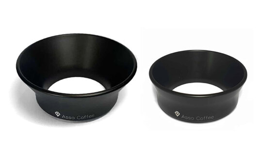Asso Espresso Dosing Trichter | Passend für 54 mm und 58 mm-Siebe | 2 Höhen | Magnet-Halterung | Dosing Ring | Made in Italy