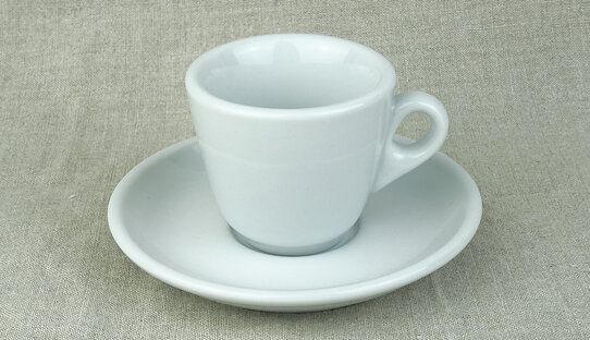 Dickwandige (8,5 mm) Espresso-Tasse »Genova« | weiss | Nuova Point (62 ml)