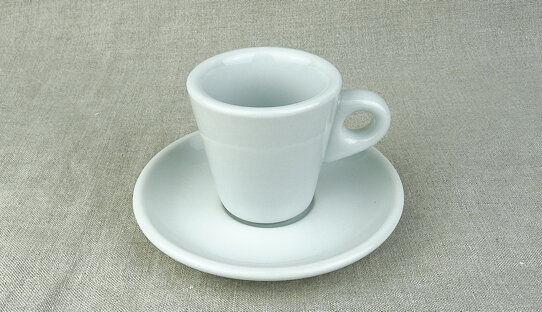 Dickwandige (8 mm) Espresso-Tasse »Modena« | weiss | Nuova Point (max. 60 ml)