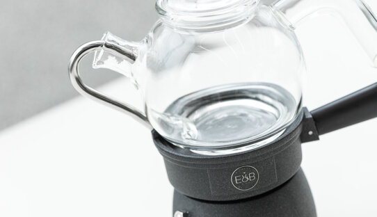 Espressokocher E&B Lab IMS »Globe Moka« | Glas & Aluminium | 3 Tassen | 160 ml | Nicht für Induktionsherd | Made in Italy