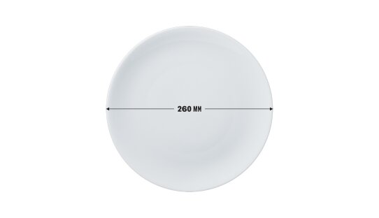 Teller | rund | weiss | 5 Größen | ø 170 bis 306 mm | »Coup«
