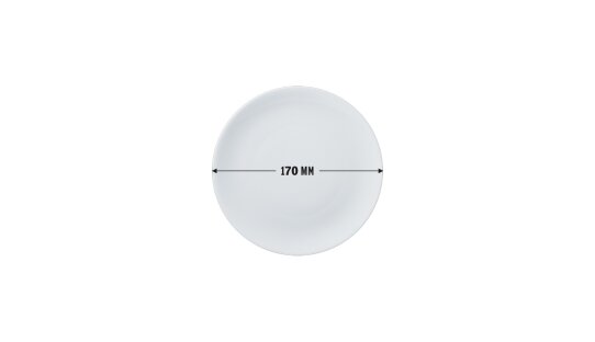 Teller | rund | weiss | 5 Größen | ø 170 bis 306 mm | »Coup«