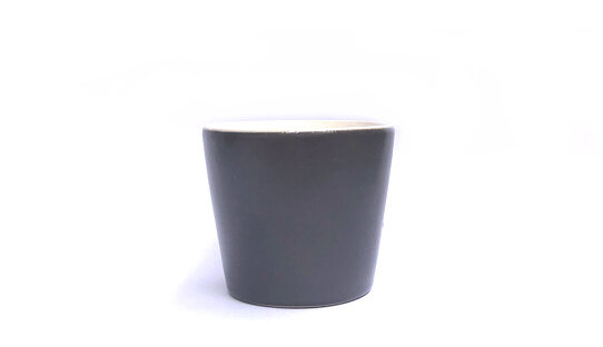 Alessi | Espresso-Becher »Tonale« | dunkles grau | max. 80 ml | ohne Untertasse